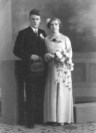 Trouwdag op 27 februari 1937.